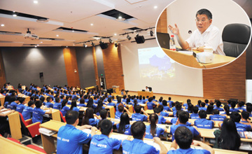 奮進(jìn)中國新時(shí)代 筑夢柳工新征程 曾光安為新入職大學(xué)生授課